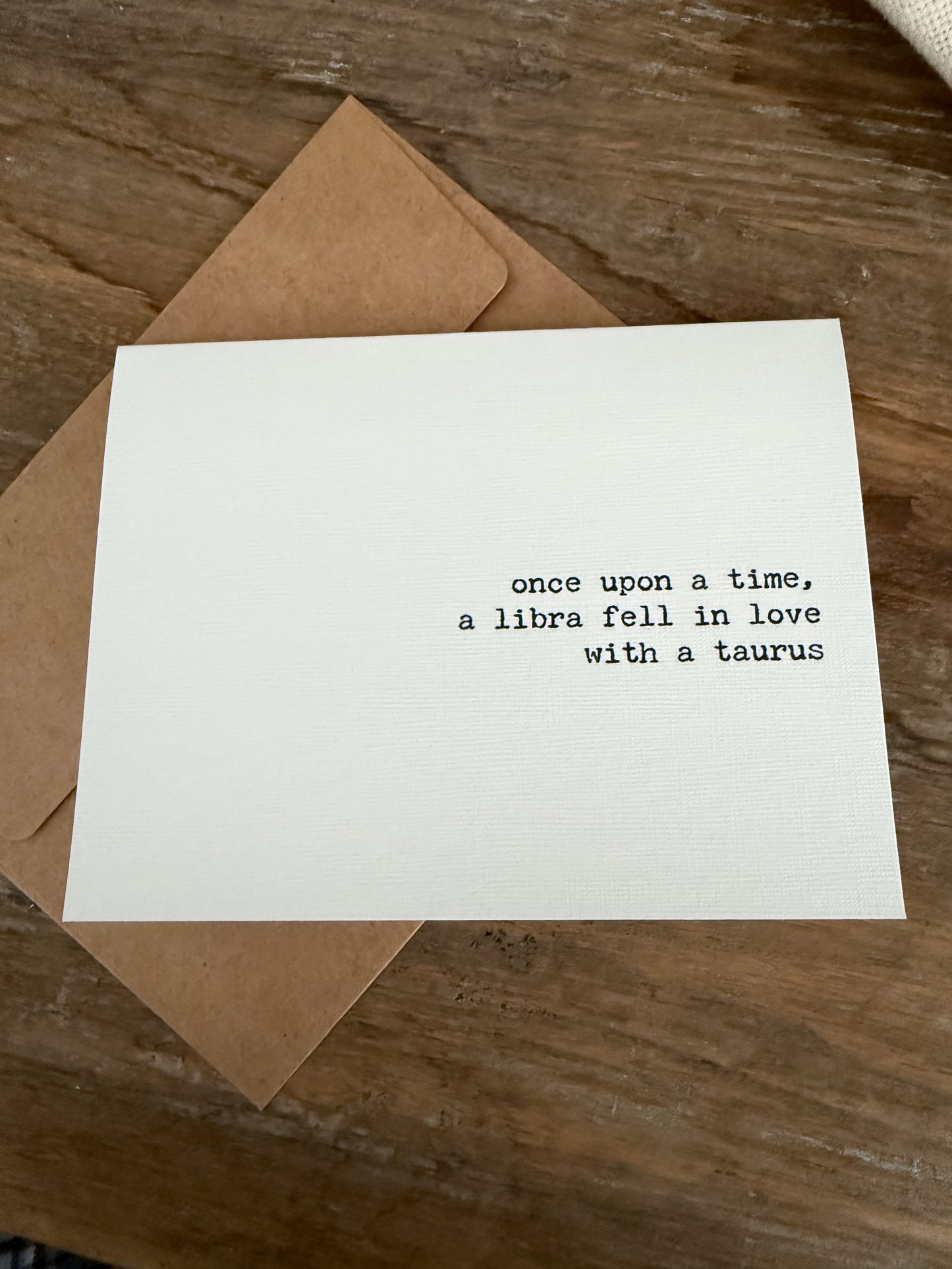 Libra fell in love with a Taurus