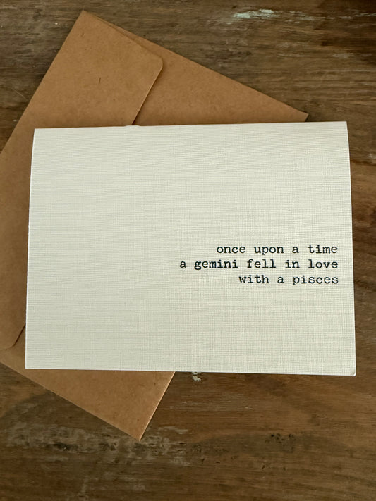 Gemini fell in love with a Pisces