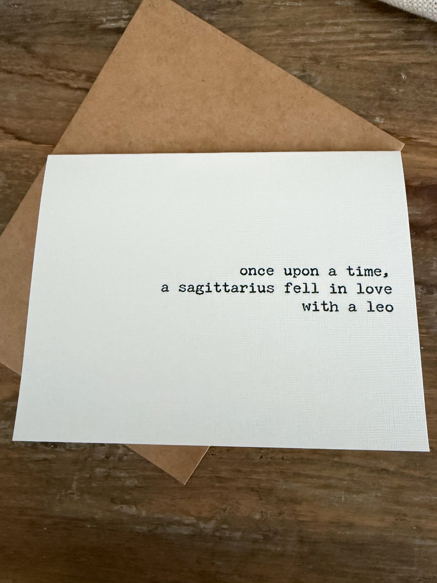 Sagittarius fell in love with a Leo