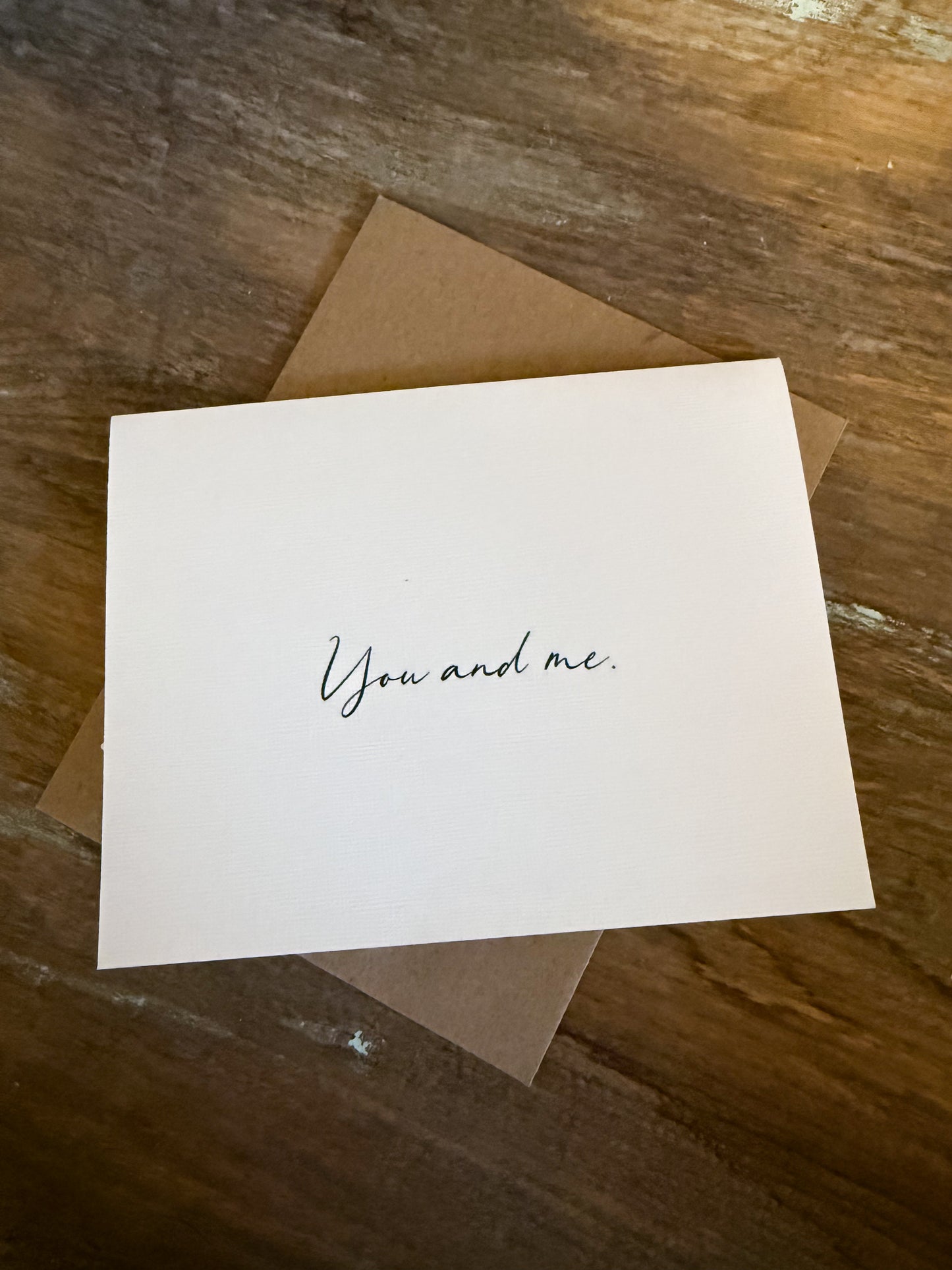You And Me Greeting Card