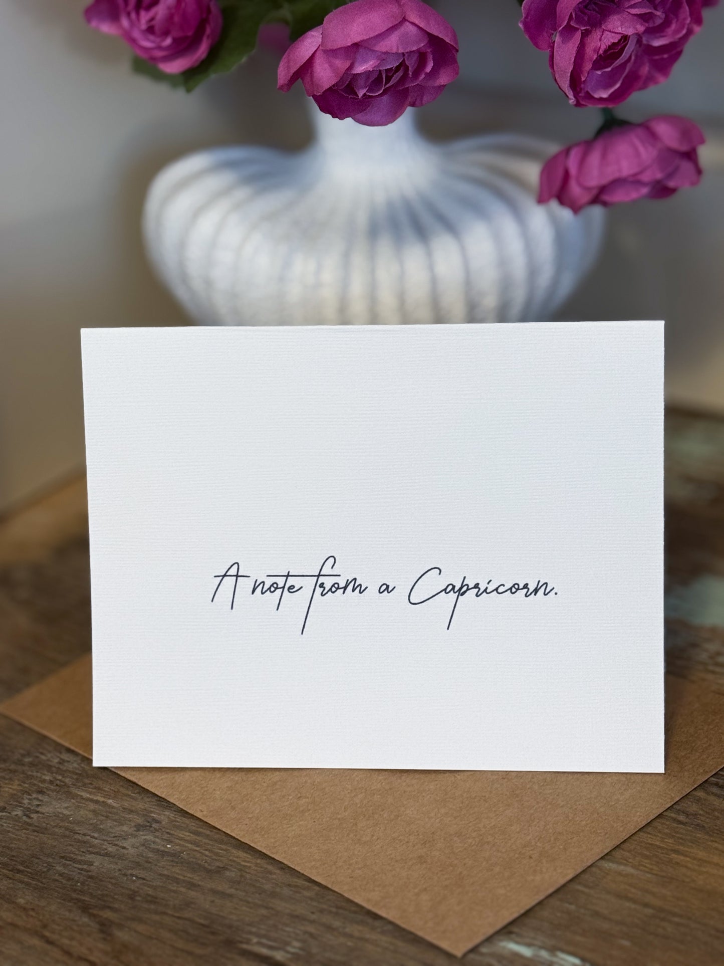 A Note From A Capricorn Greeting Card (Cali)