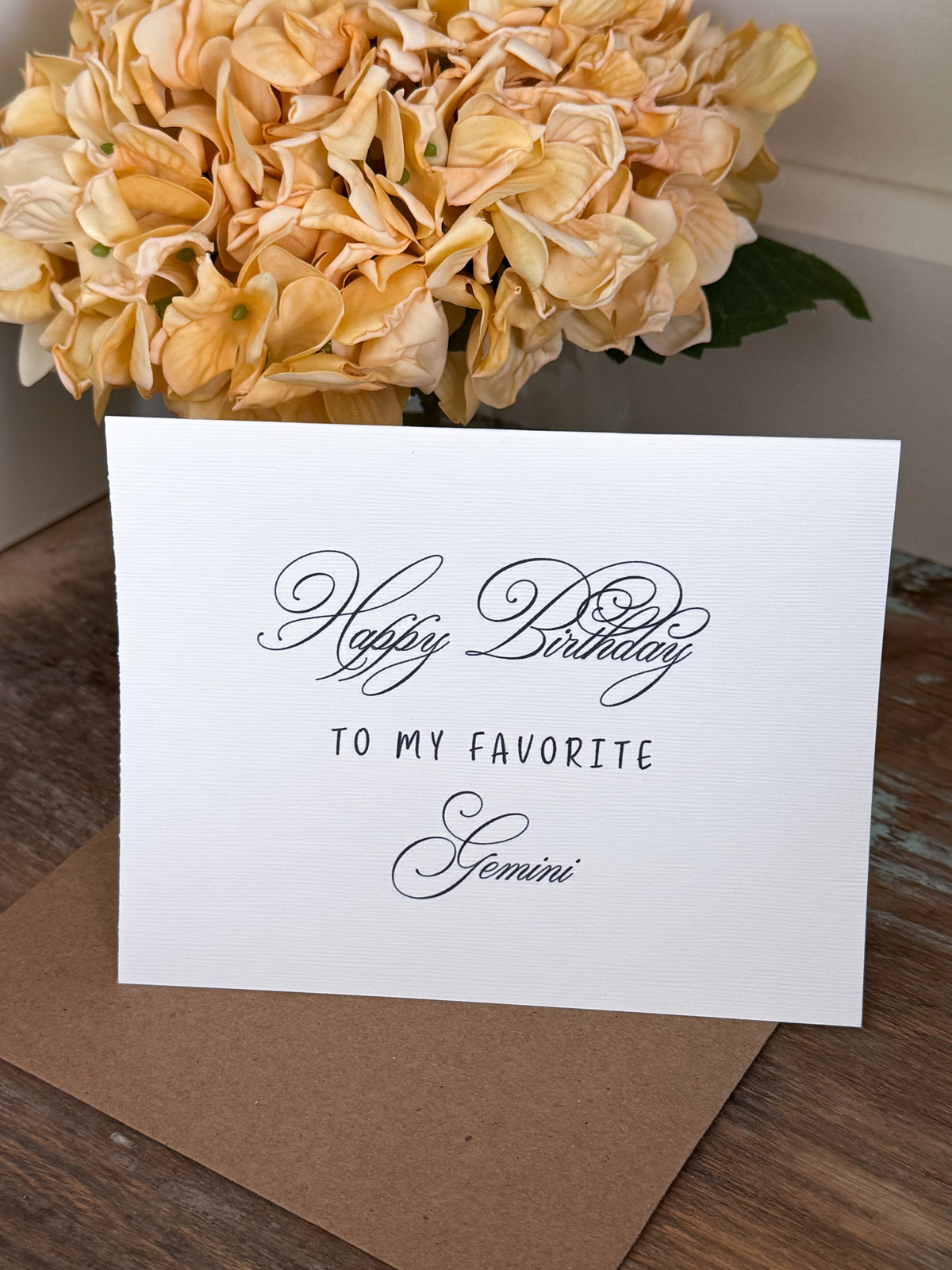 Happy Birthday To My Favorite Gemini Greeting Card