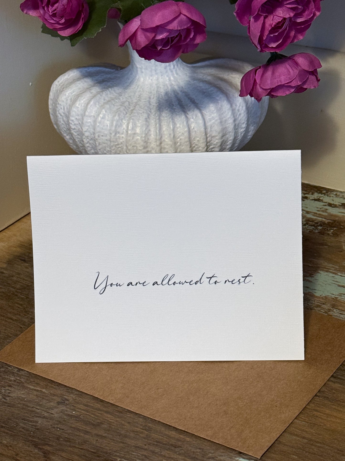 You Are Allowed To Rest Greeting Card