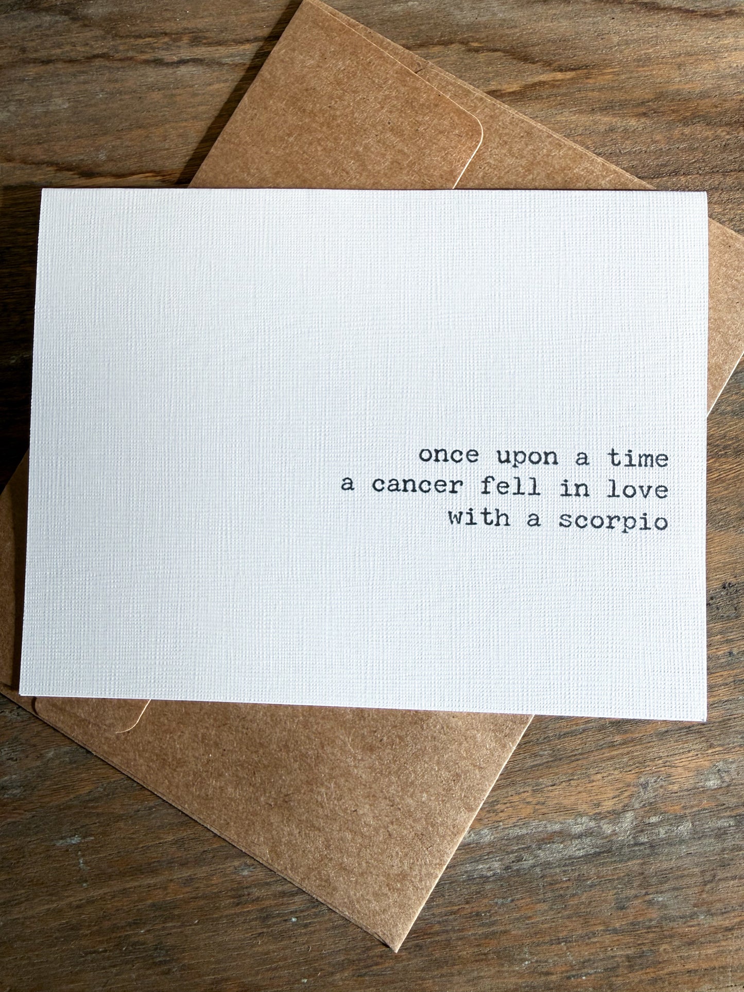 Cancer fell in love with a Scorpio
