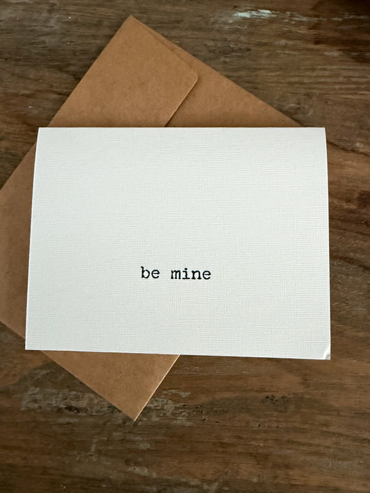 Be Mine