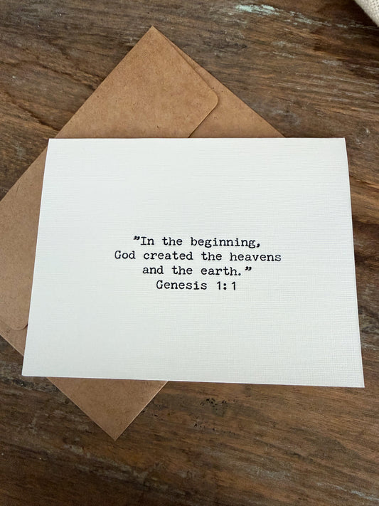 Genesis 1:1 In the beginning
