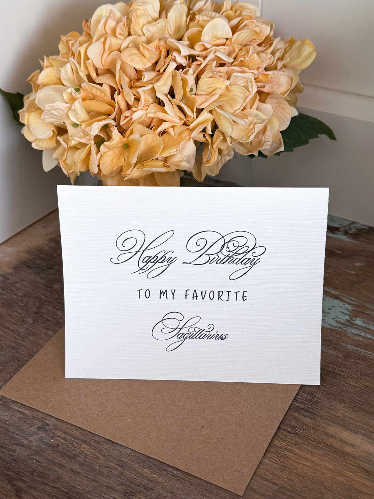 Happy Birthday To My Favorite Sagittarius Greeting Card