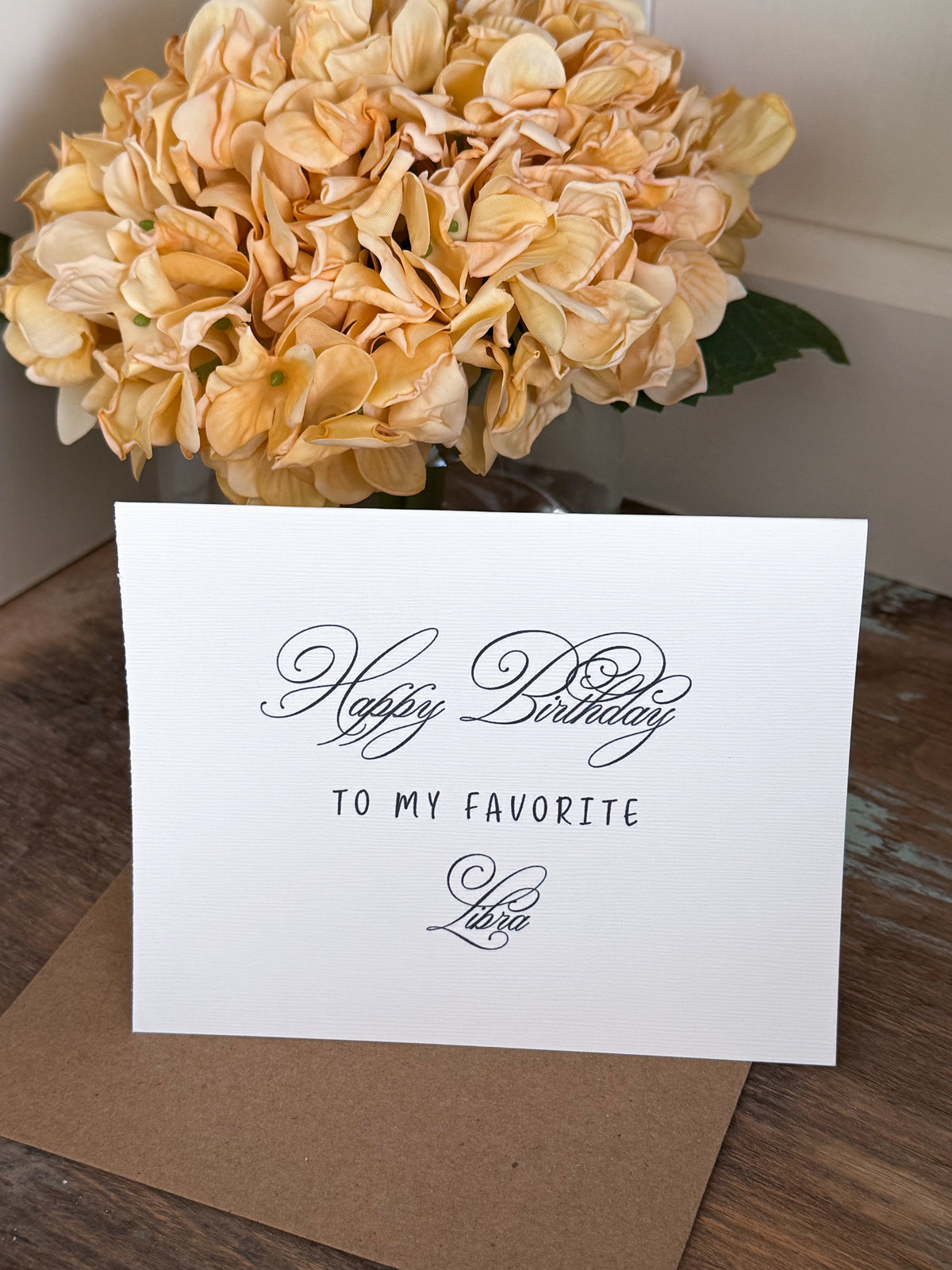 Happy Birthday To My Favorite Libra Greeting Card