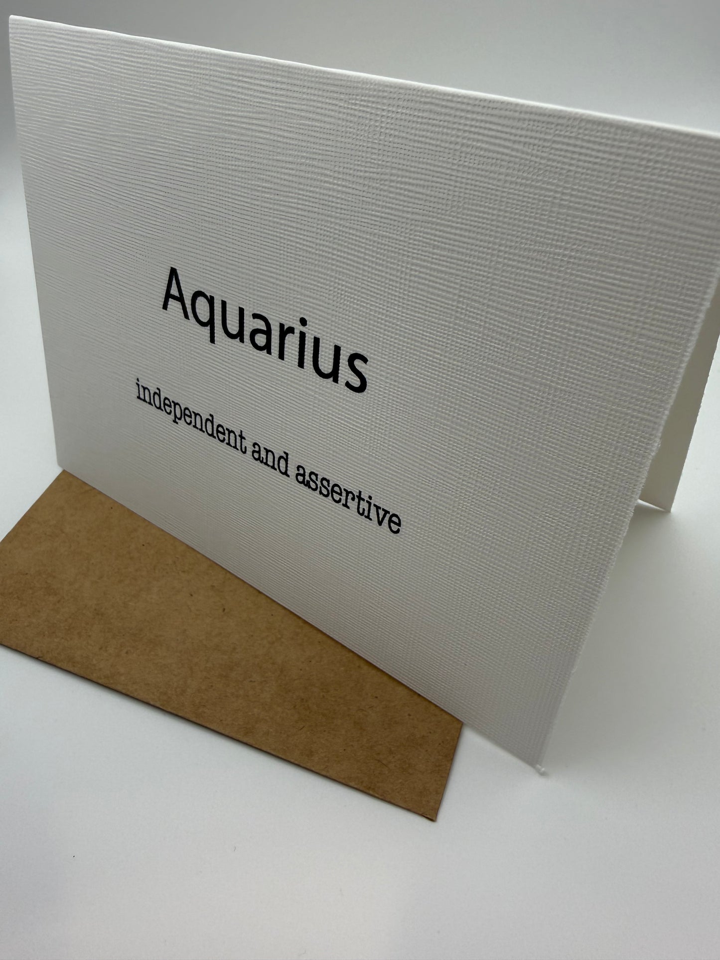 Aquarius Independent Greeting Card