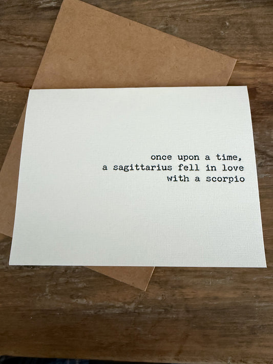 Sagittarius fell in love with a Scorpio