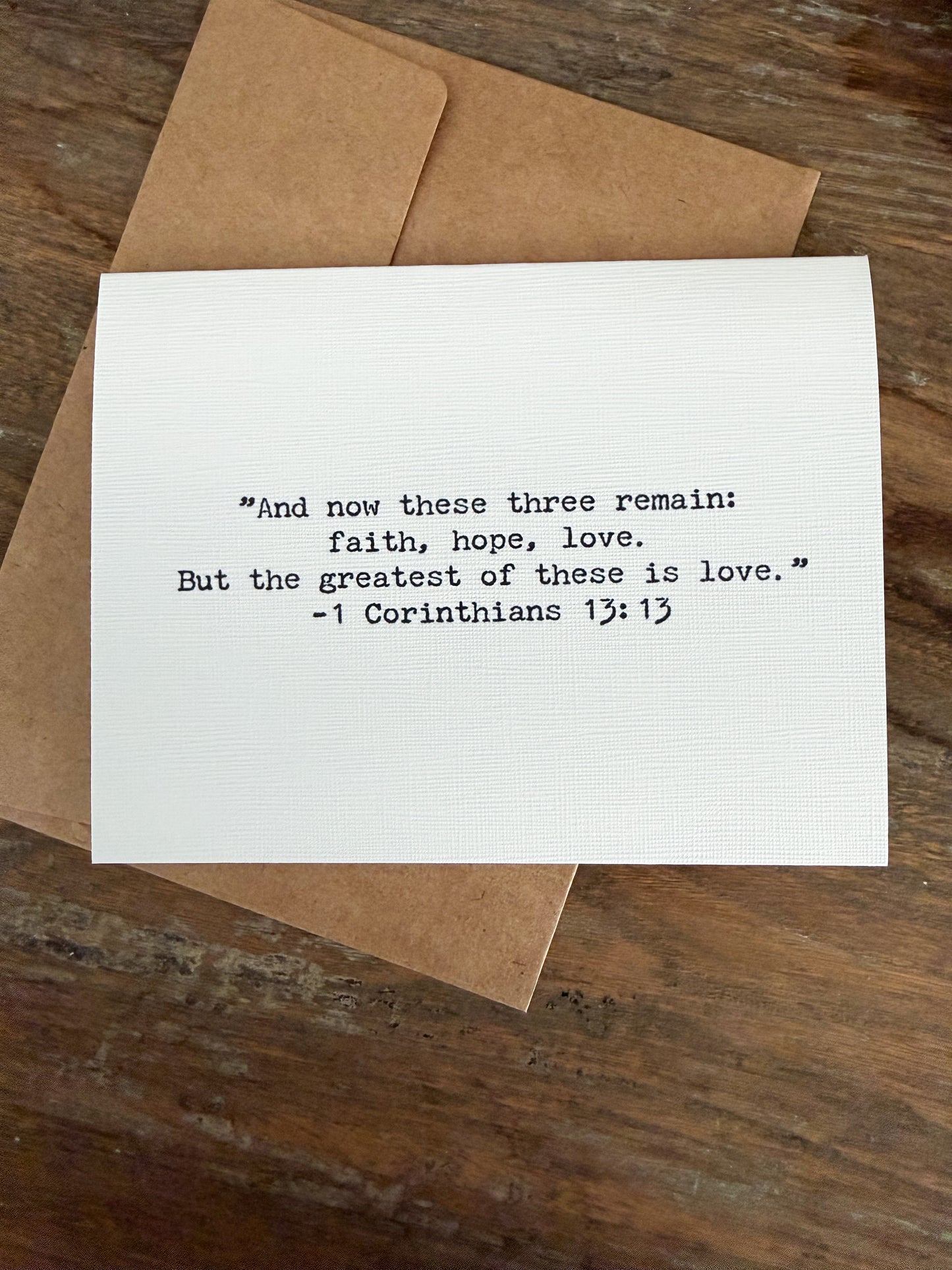 Corinthians 13:13 And now these three remain
