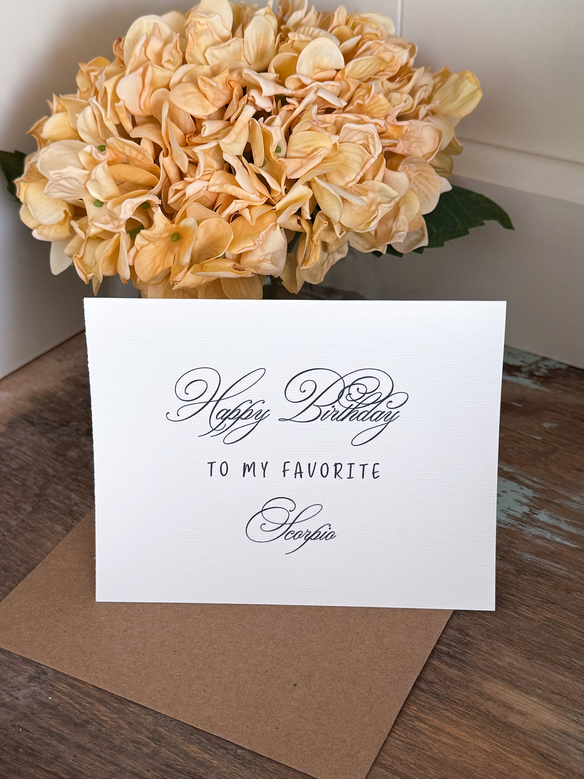 Happy Birthday To My Favorite Scorpio Greeting Card