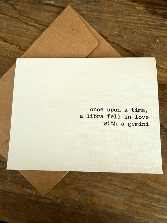 Libra fell in love with a Gemini