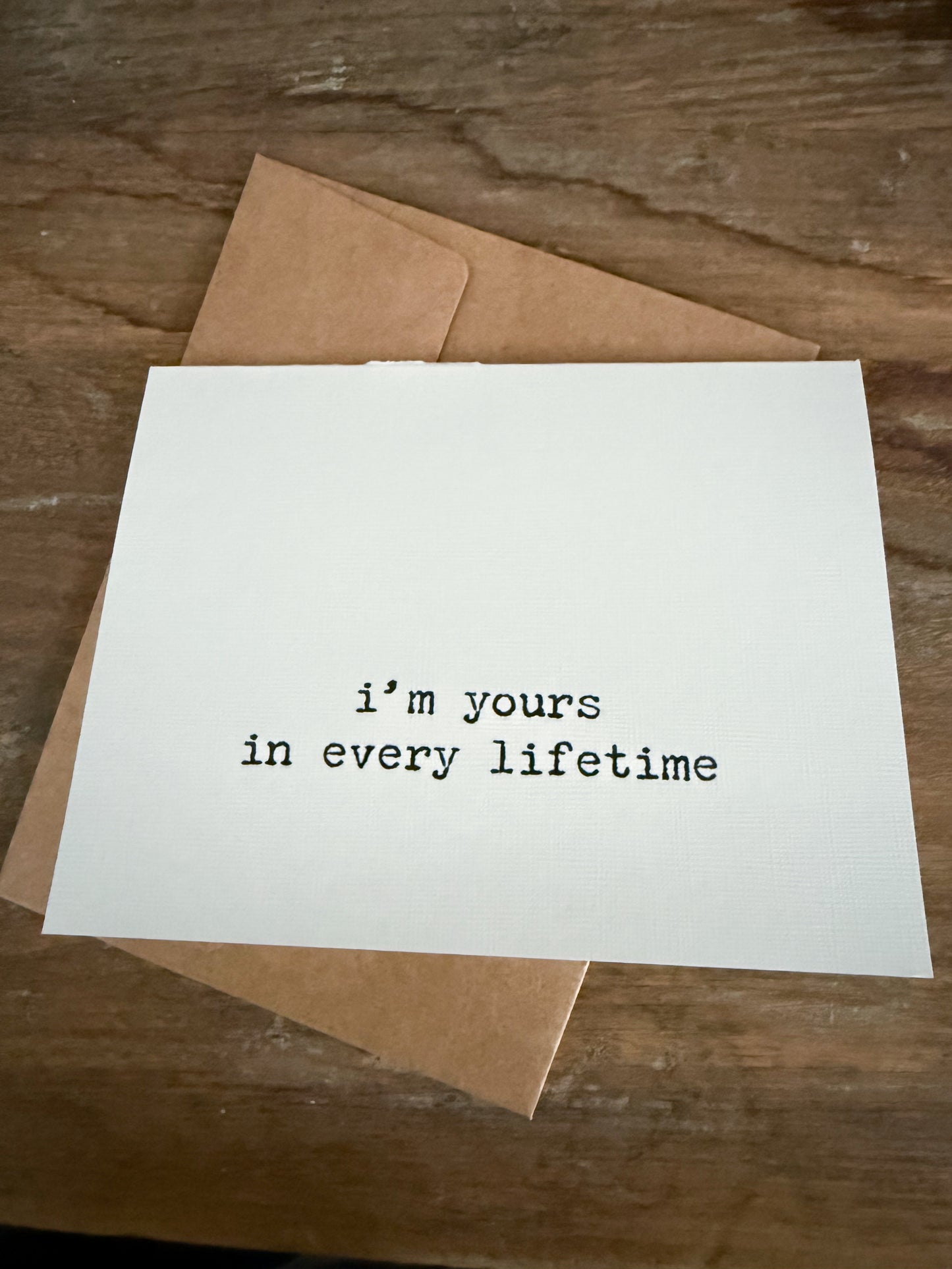 I’m Yours in Every Lifetime