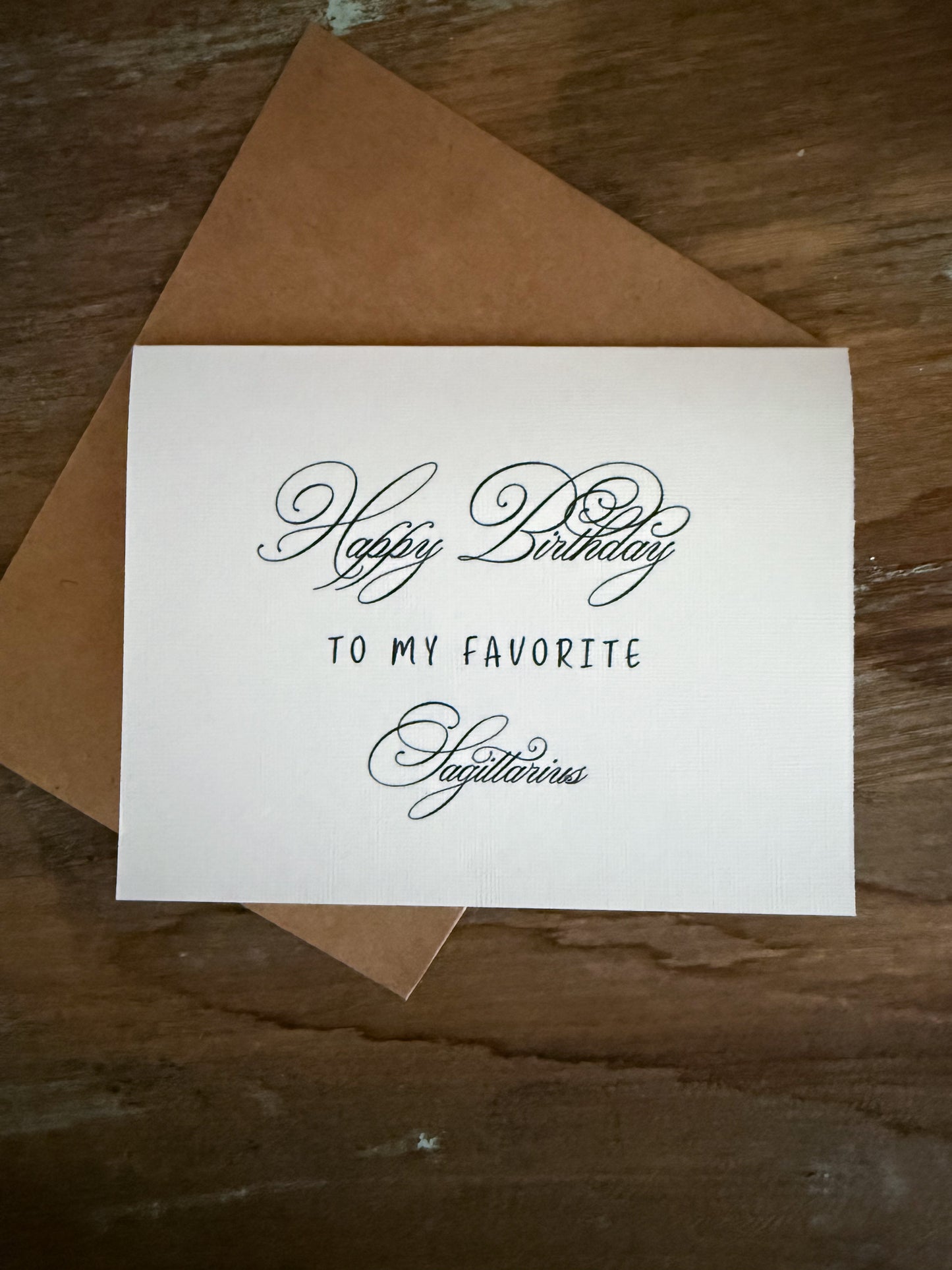 Scorpio Birthday Card Greeting Card (scroll)
