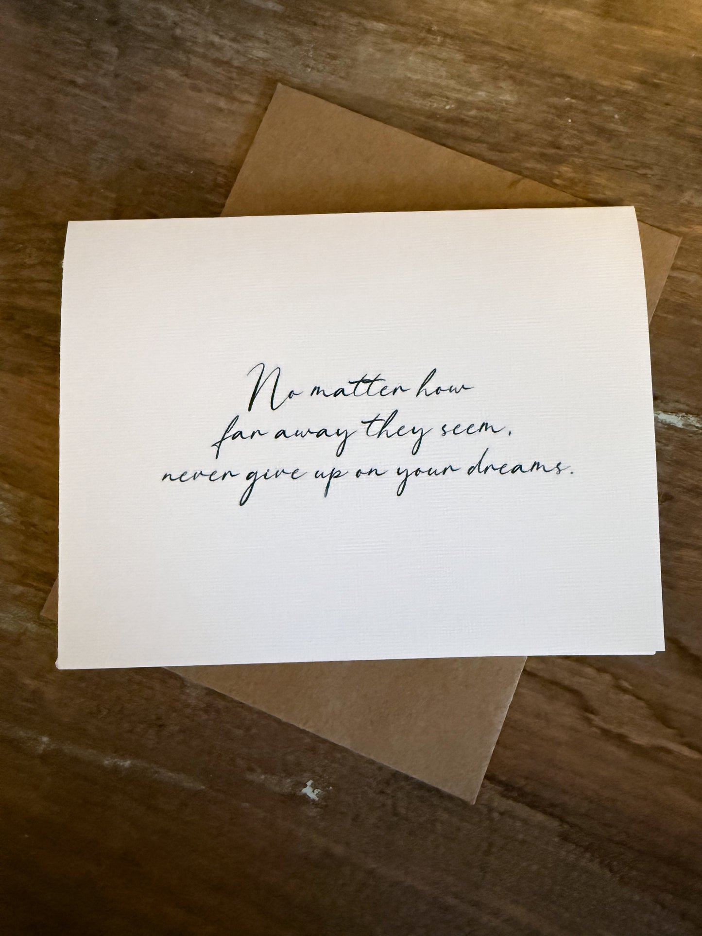 No Matter How Far Away They Seem Greeting Card