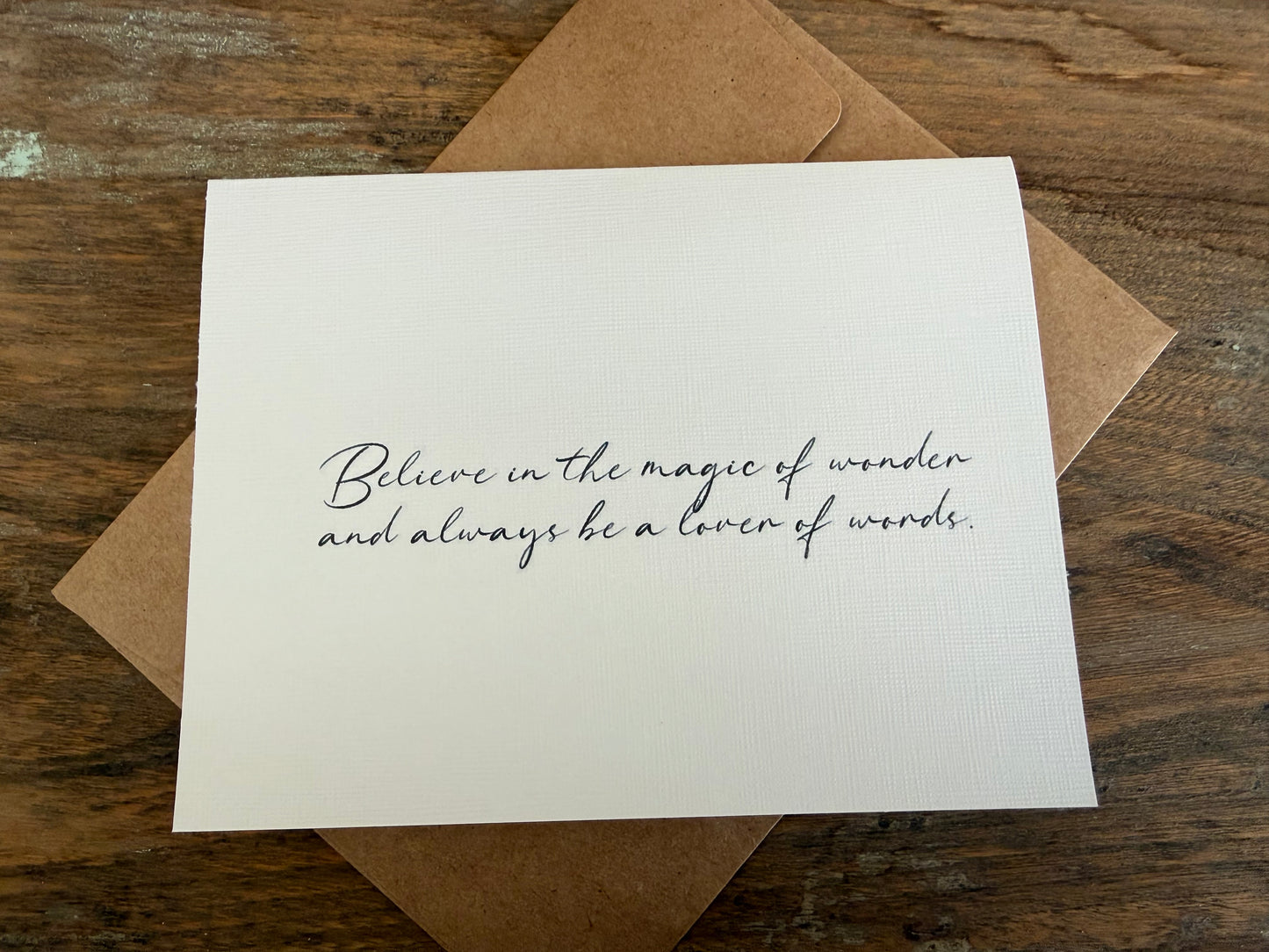 Believe In The Magic Of Wonder Greeting Card