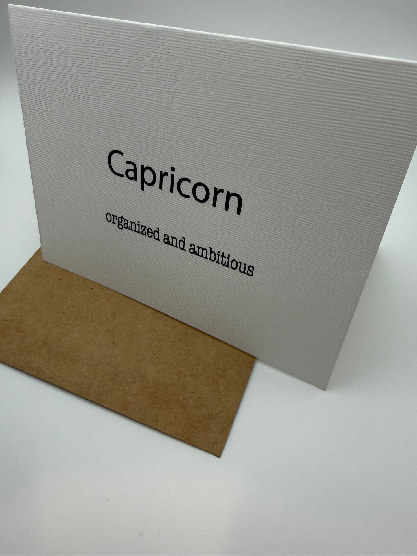 Capricorn Organized Greeting Card