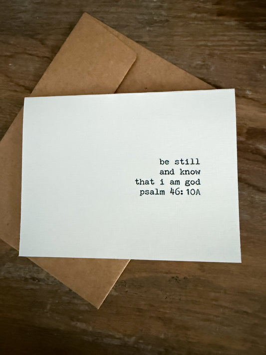 Psalm Be Still and Know