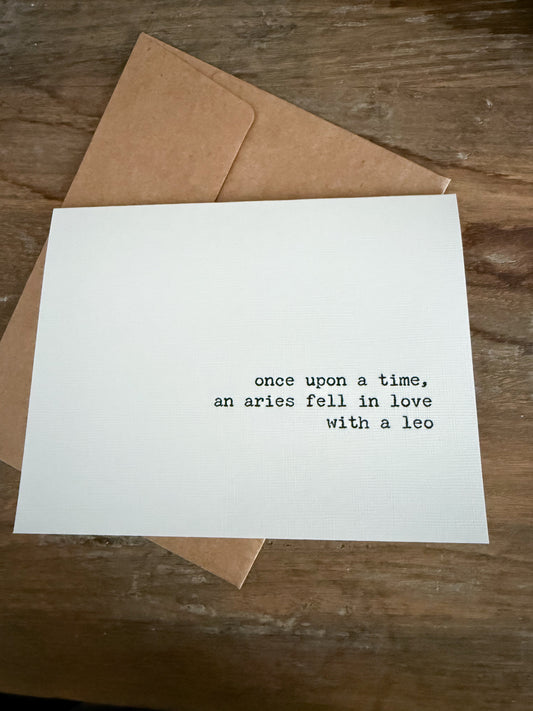 Aries fell in love with a Leo
