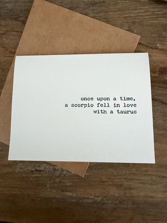 Scorpio fell in love with a Taurus